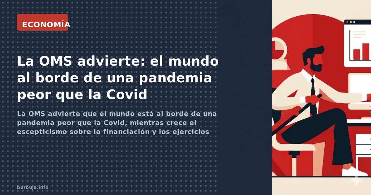 La OMS advierte que el mundo está al borde de una pandemia peor que la Covid, mientras crece el escepticismo sobre la financi