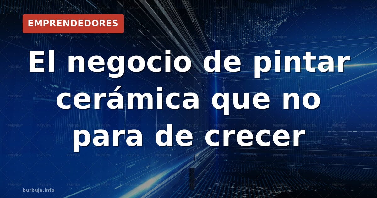 El negocio de pintar cerámica que no para de crecer