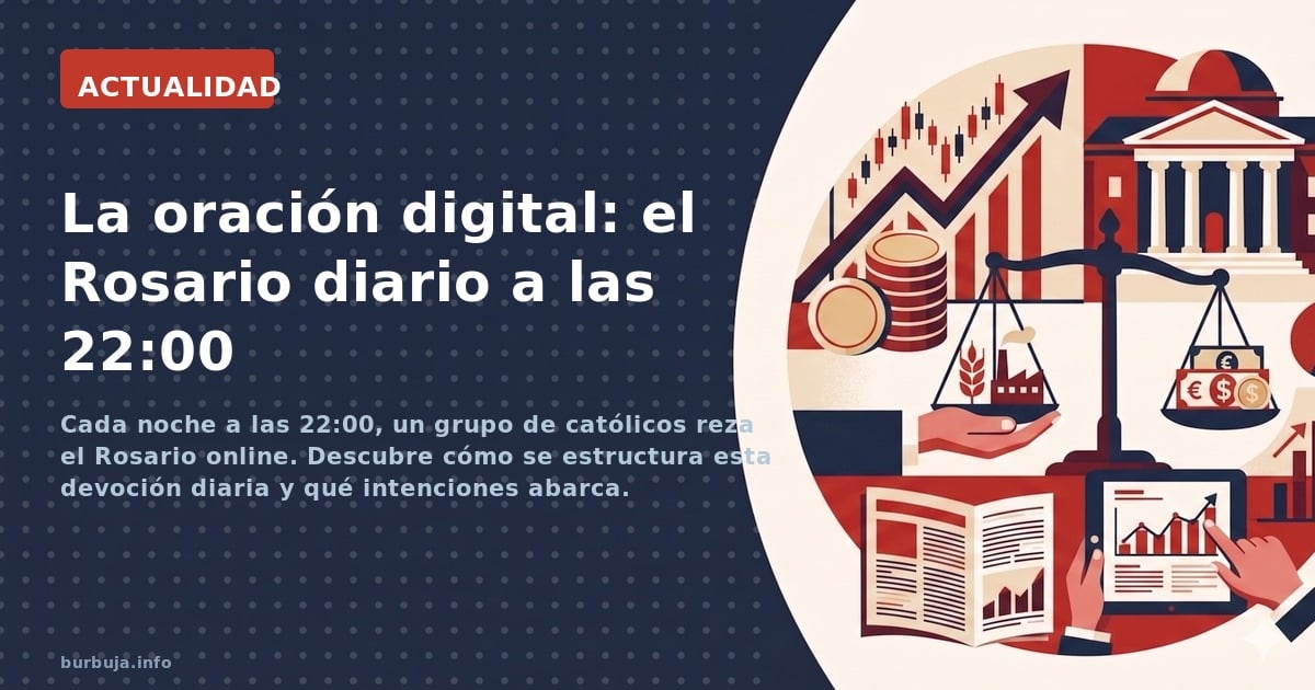 Cada noche a las 22:00, un grupo de católicos reza el Rosario online. Descubre cómo se estructura esta devoción diaria y qué 