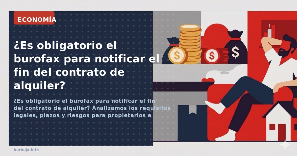 Es obligatorio mandar Burofax a mi inquilino para avisarle del fin de contrato de alquiler?