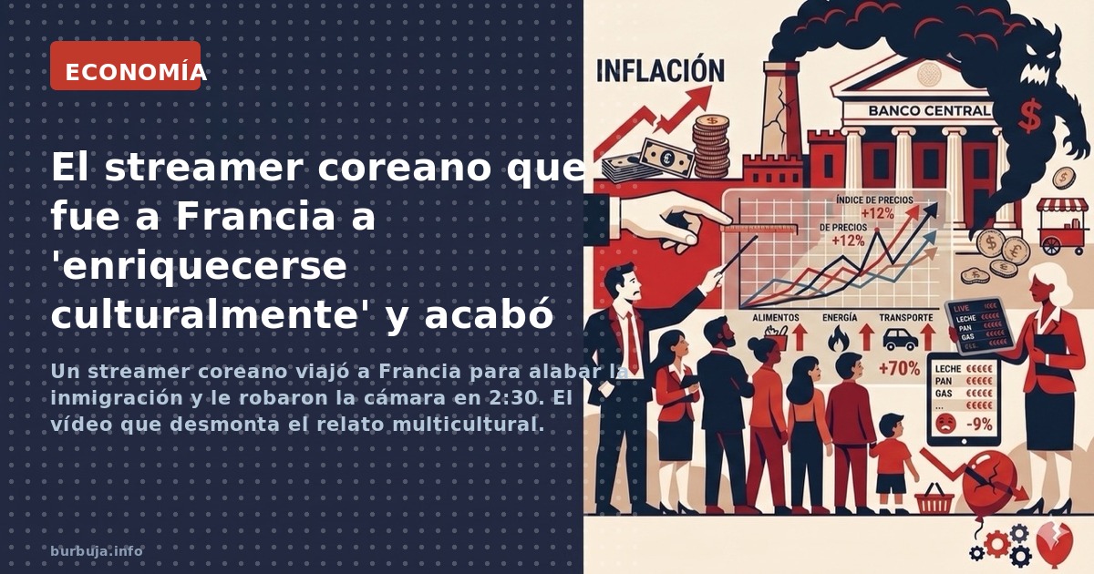 Un streamer coreano viajó a Francia para alabar la inmigración y le robaron la cámara en 2:30. El vídeo que desmonta el relat