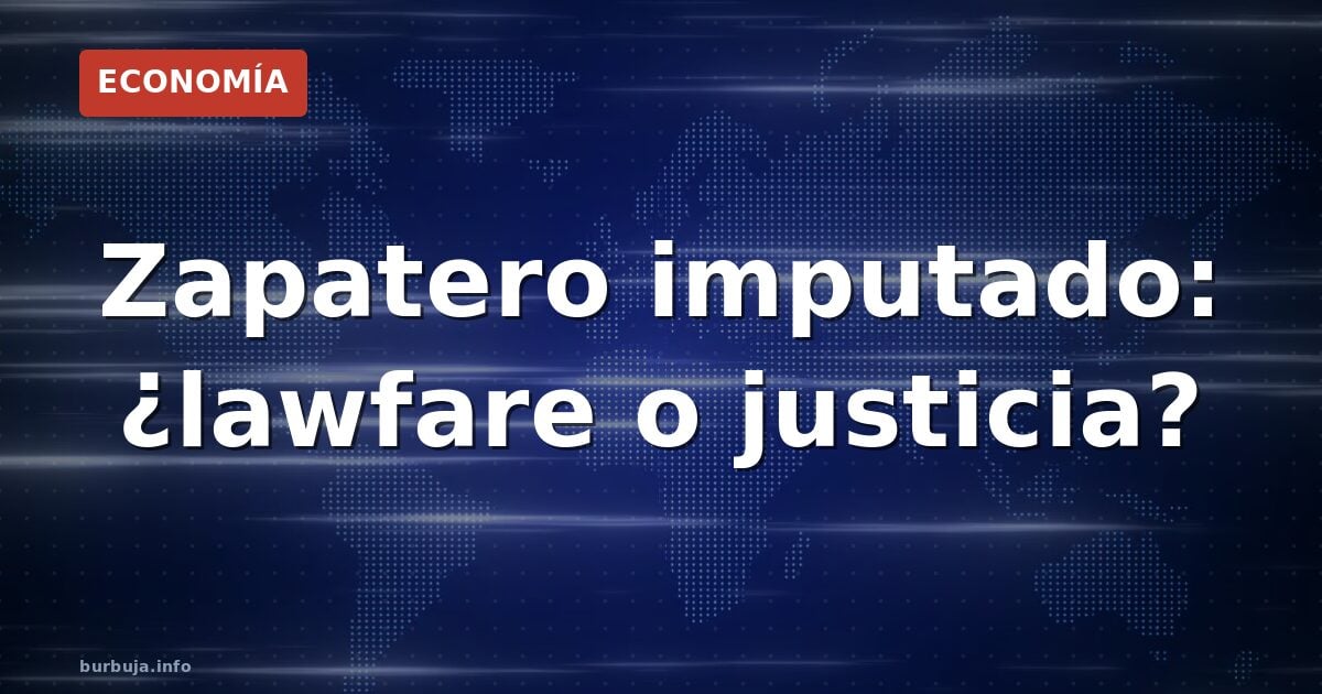 Zapatero imputado: ¿lawfare o justicia?