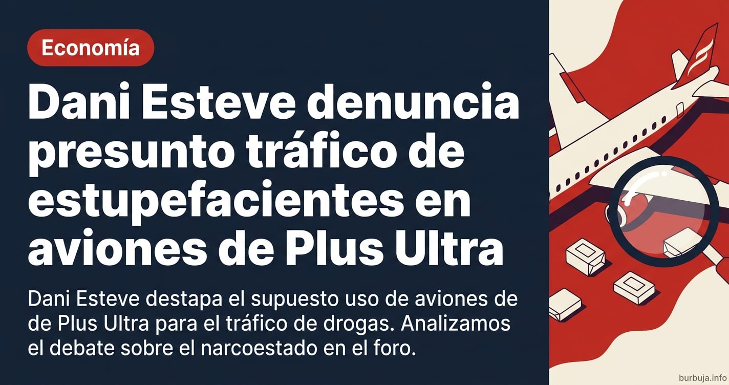 Dani Esteve contando que lo que transportaba el avión de Plus Ultra era farlopa.