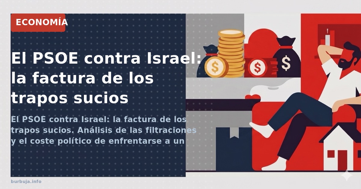 El PSOE contra Israel: la factura de los trapos sucios. Análisis de las filtraciones y el coste político de enfrentarse a un 
