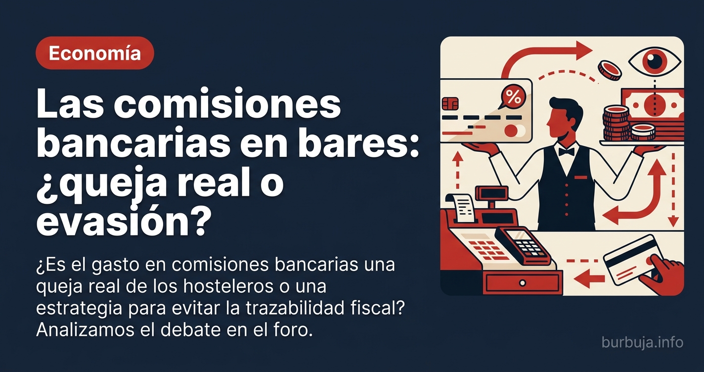 ¿Es el gasto en comisiones bancarias una queja real de los hosteleros o una estrategia para evitar la trazabilidad fiscal? An