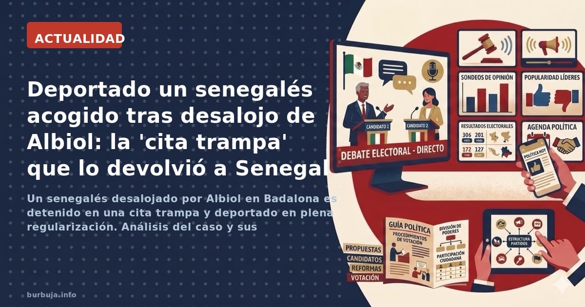 Un senegalés desalojado por Albiol en Badalona es detenido en una cita trampa y deportado en plena regularización. Análisis d