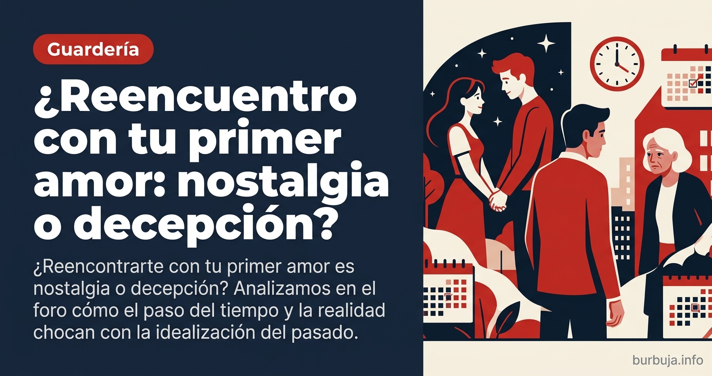 ¿Reencontrarte con tu primer amor es nostalgia o decepción? Analizamos en el foro cómo el paso del tiempo y la realidad choca