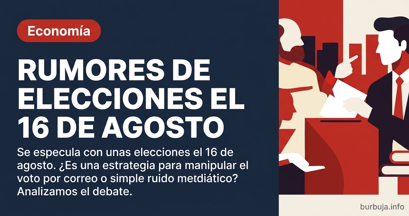 Lo acaba de soltar Ferreras: "elecciones 16 de agosto"