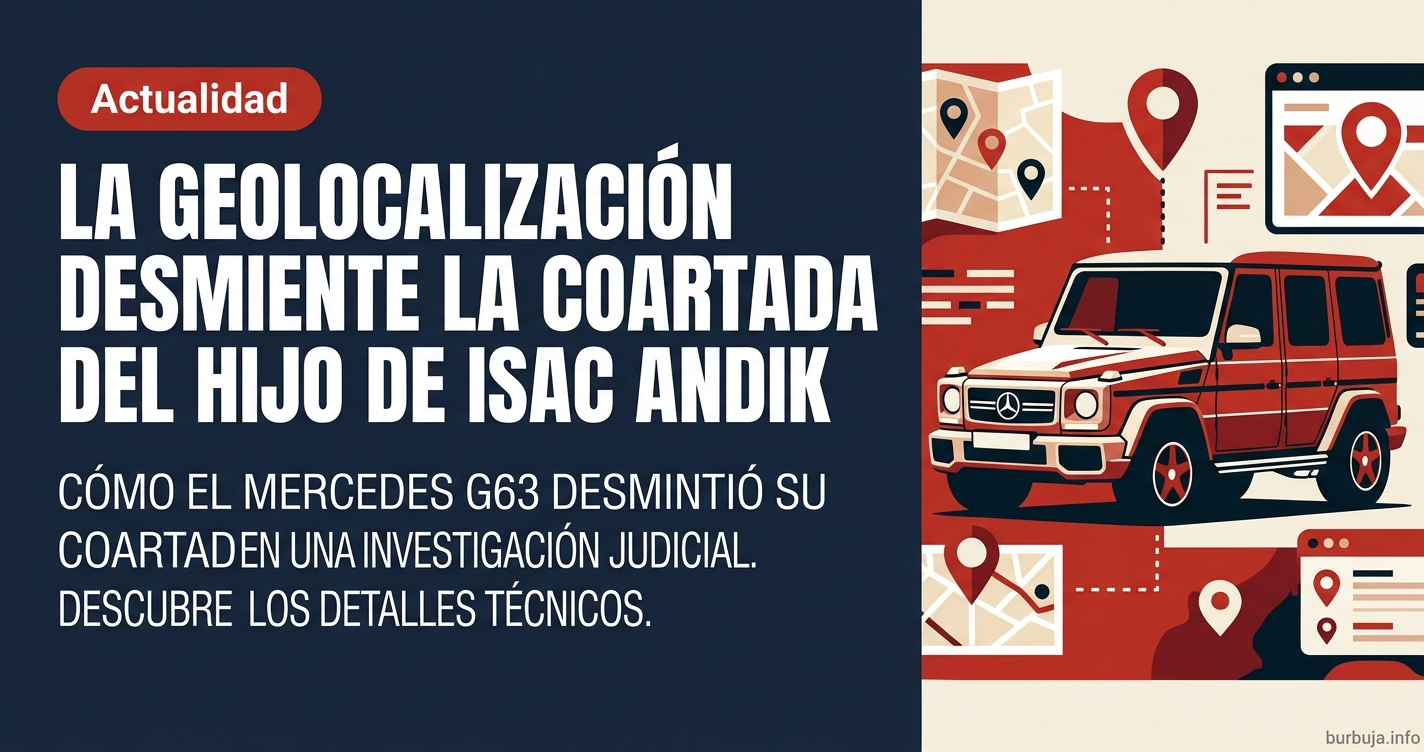 El caso del hijo de Isac Andik: cómo la geolocalización de su Mercedes G63 desmintió su coartada en una investigación judicia