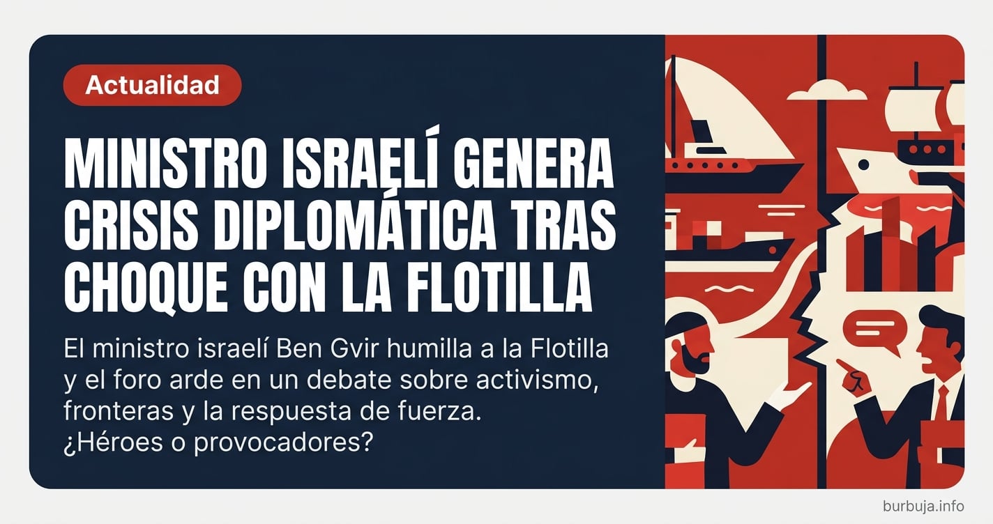 La intercepción de la Flotilla de la Libertad por Israel incendia el foro: ¿humillación diplomática o el fin lógico de un act