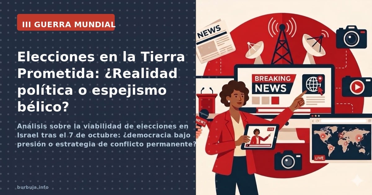 Análisis sobre la viabilidad de elecciones en Israel tras el 7 de octubre: ¿democracia bajo presión o estrategia de conflicto