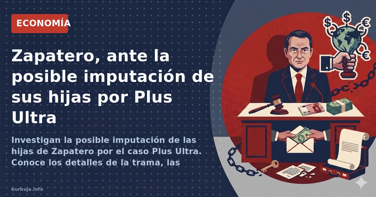 Investigan la posible imputación de las hijas de Zapatero por el caso Plus Ultra. Conoce los detalles de la trama, las empres