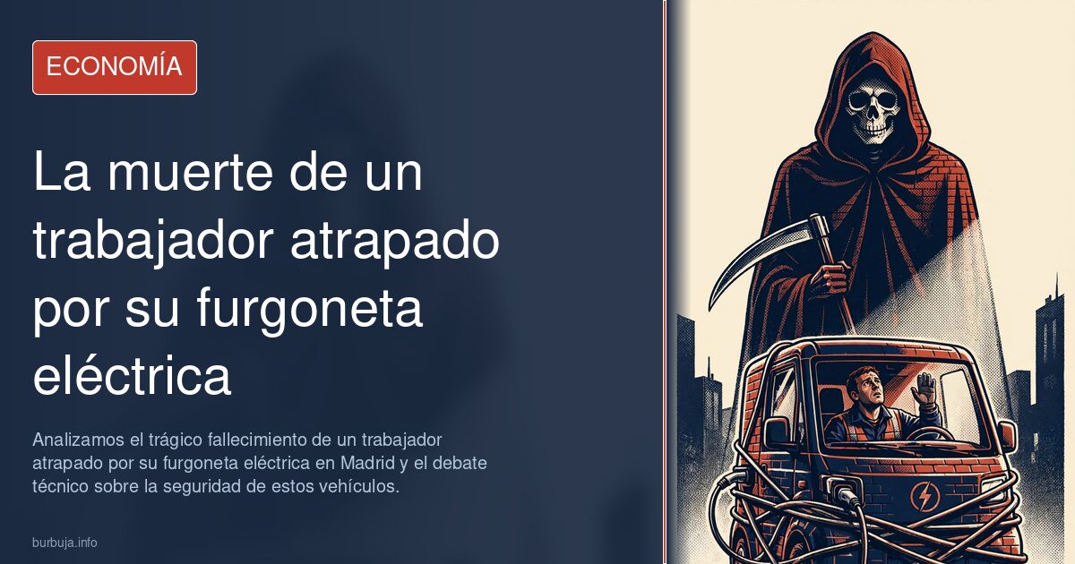 Analizamos el trágico fallecimiento de un trabajador atrapado por su furgoneta eléctrica en Madrid y el debate técnico sobre 