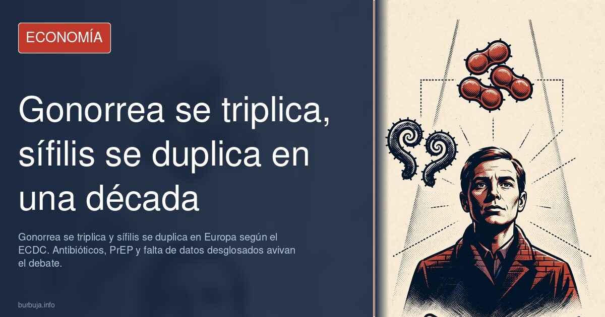 Gonorrea se triplica, sífilis se duplica en una década