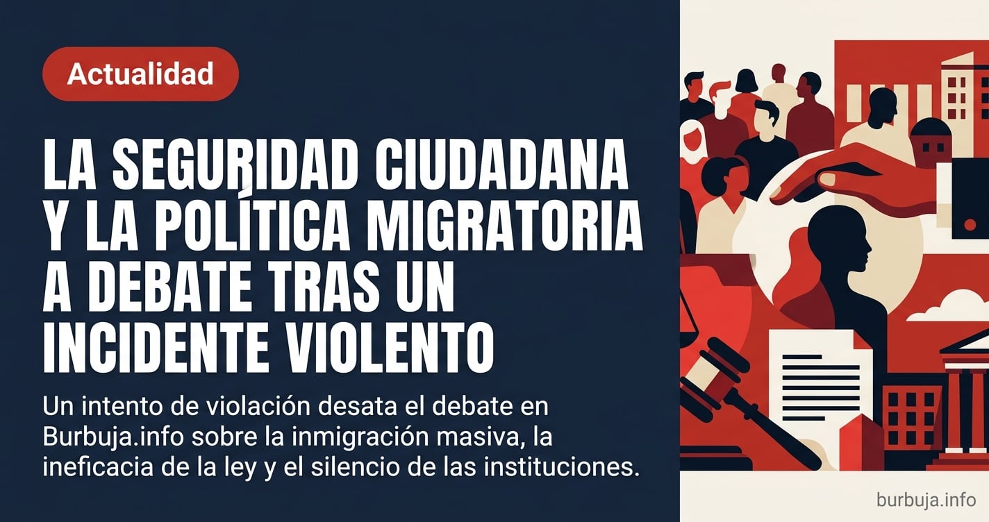 Una mujer denuncia un intento de violación por parte de un inmigrante y el foro estalla: análisis sobre la inseguridad y la g