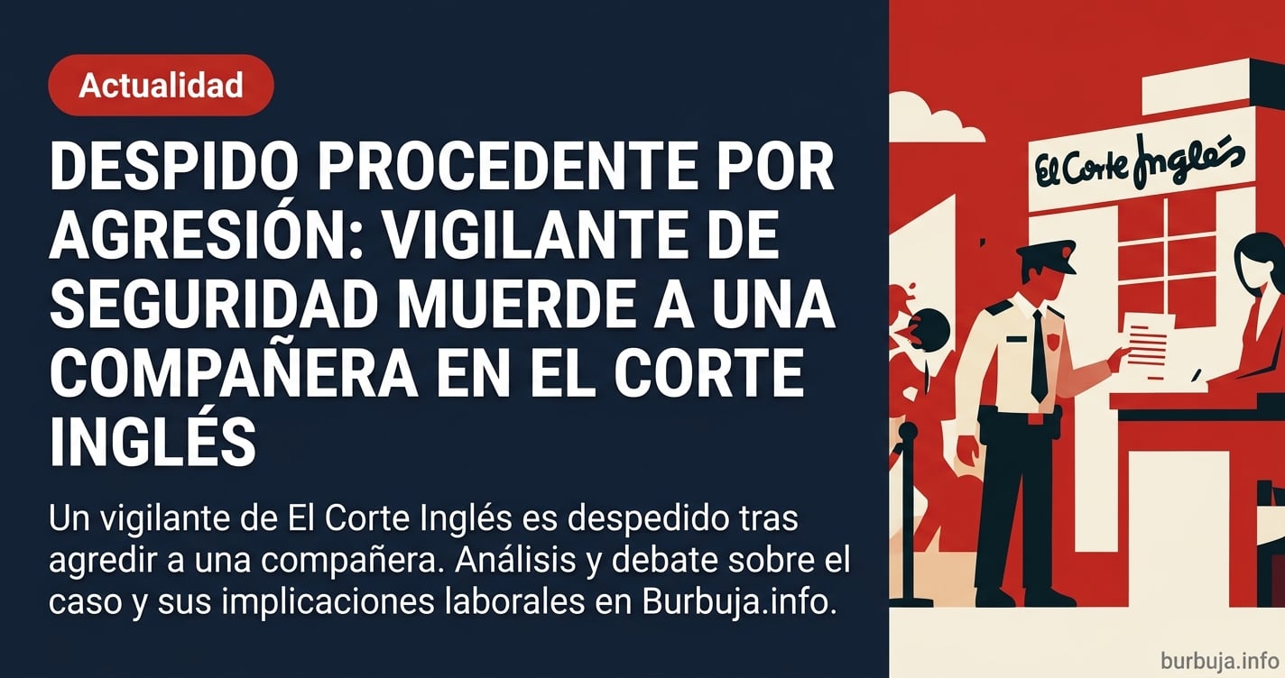 El TSJM confirma el despido de un vigilante de El Corte Inglés tras acosar a una compañera. El trabajador alegó fallos en el 