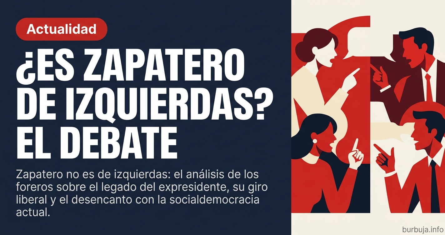 Analizamos en el foro si Zapatero fue realmente de izquierdas basándonos en sus reformas económicas y el escepticismo ante el