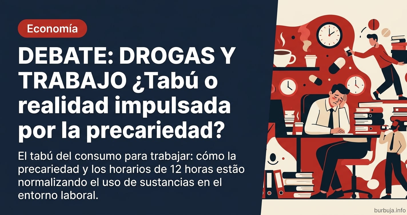 El debate sobre el uso de drogas para rendir en el trabajo destapa la cruda realidad del mercado laboral español. ¿Productivi