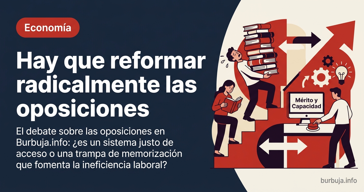 El debate sobre si las oposiciones son un sistema arcaico o una necesidad en España estalla en el foro. Análisis de las postu