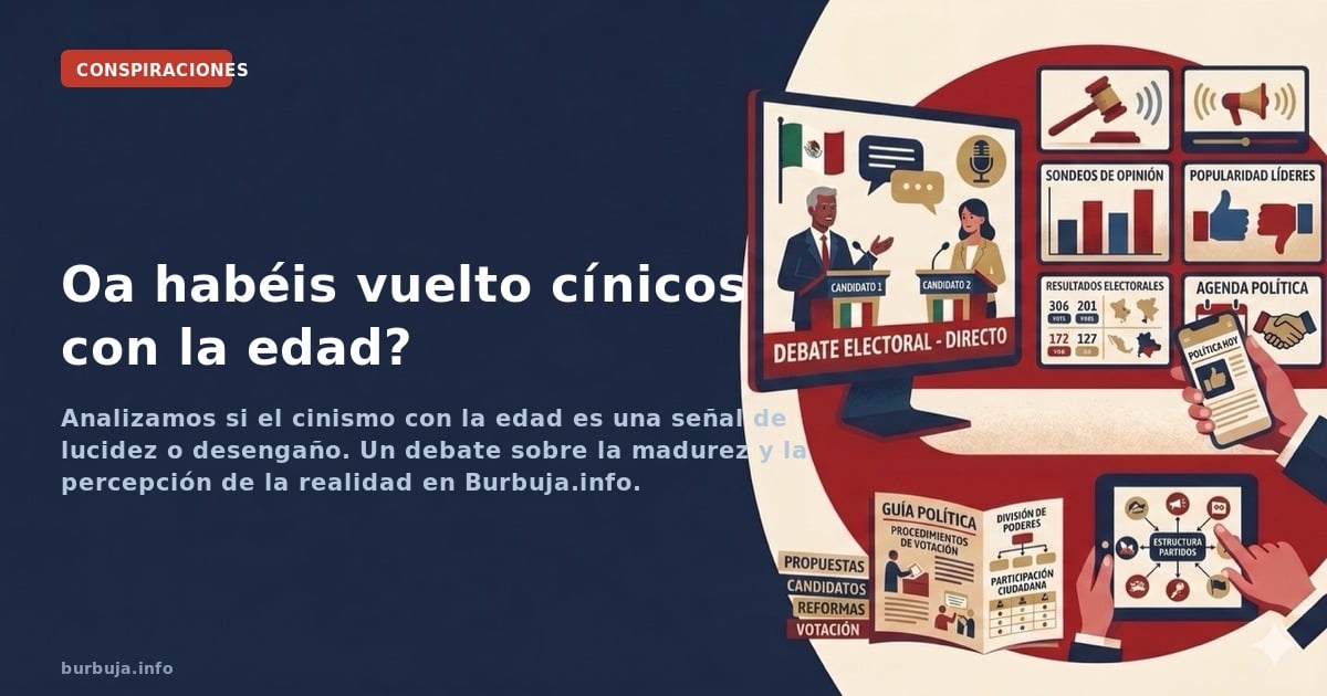 Analizamos si el cinismo con la edad es una señal de lucidez o desengaño. Un debate sobre la madurez y la percepción de la re