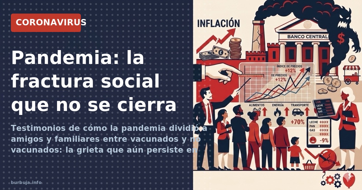 Testimonios de cómo la pandemia dividió a amigos y familiares entre vacunados y no vacunados: la grieta que aún persiste en l