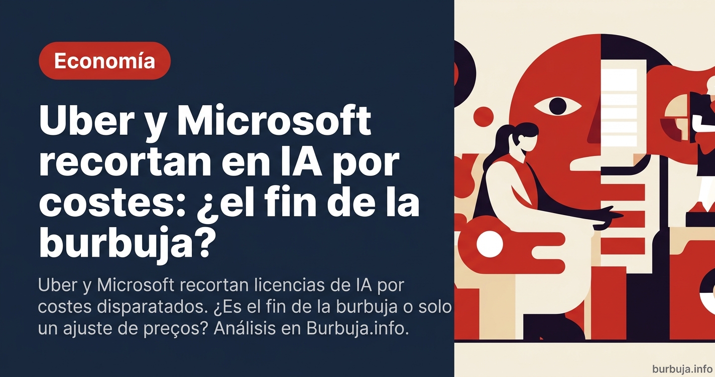 Uber y Microsoft recortan licencias de IA ante costes disparatados. El fin de la barra libre en la computación marca un cambi