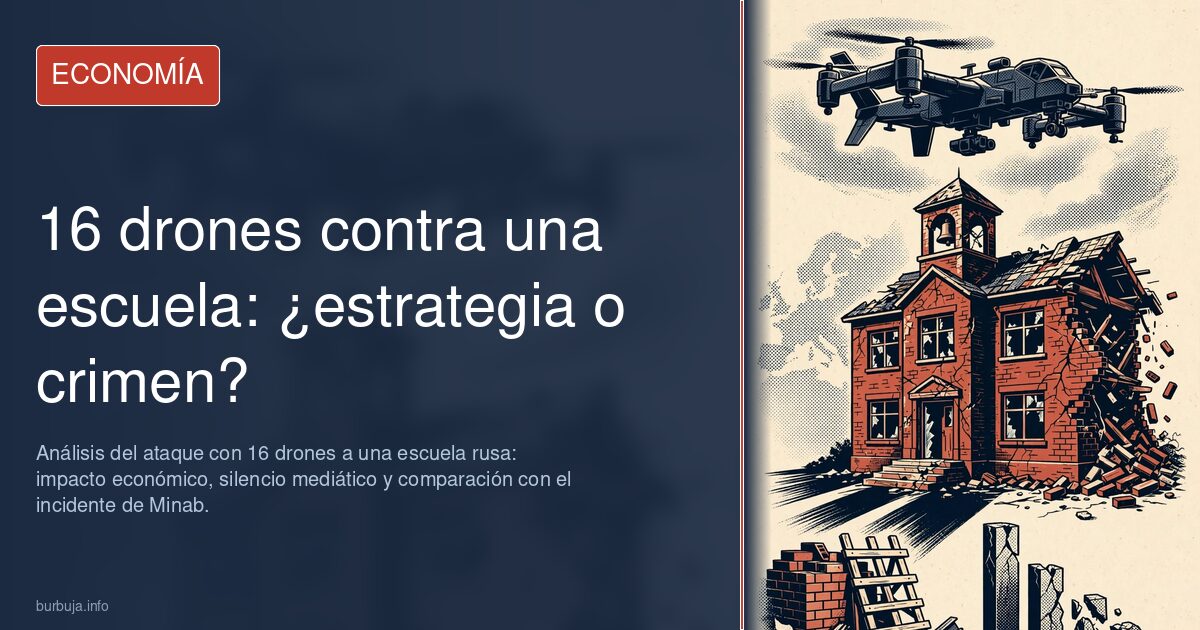 16 drones contra una escuela: ¿estrategia o crimen?