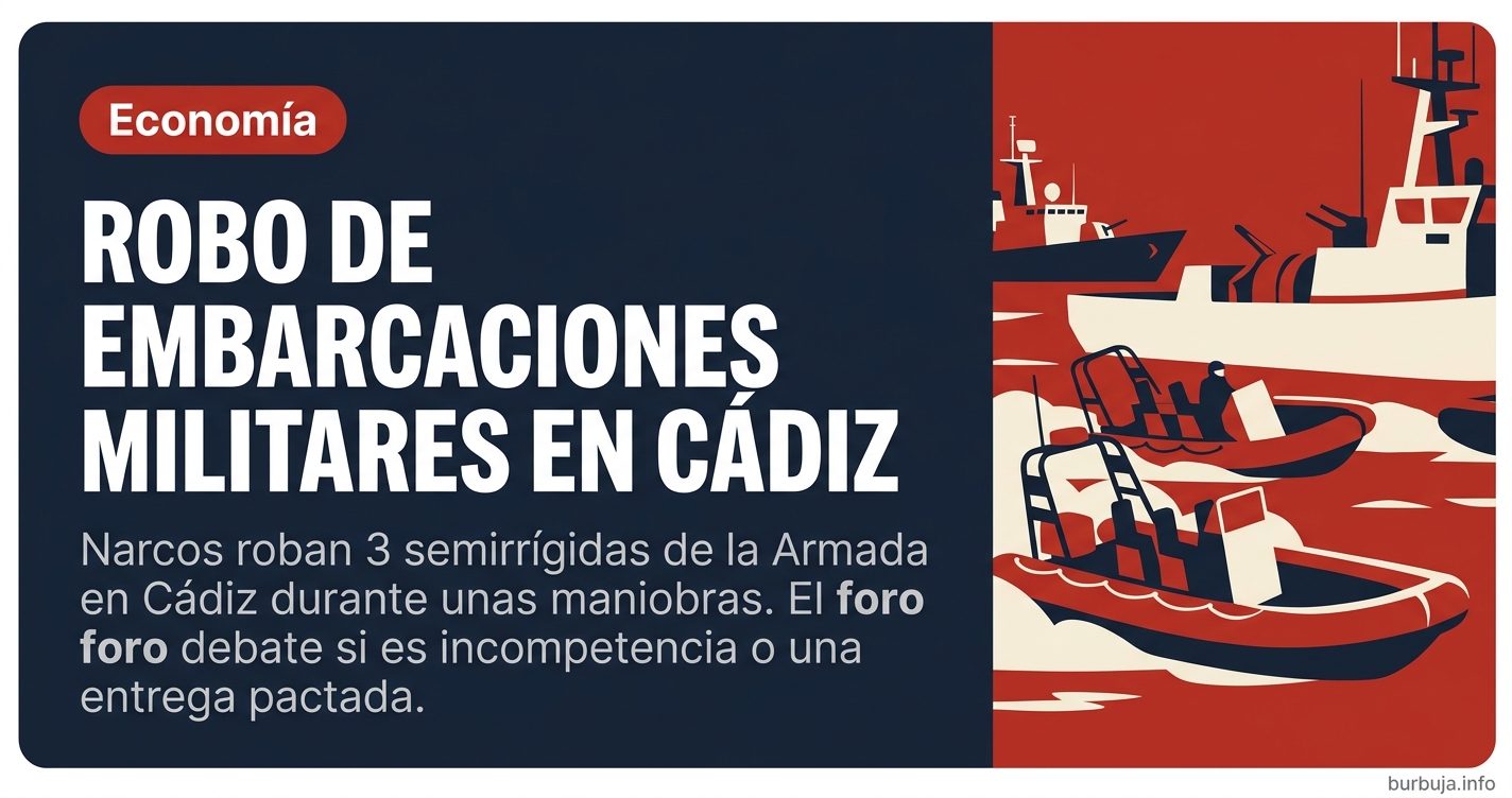 Roban 3 lanchas a la Armada en Cádiz durante unas maniobras. ¿Incompetencia o narcoestado? Analizamos el debate sobre la segu