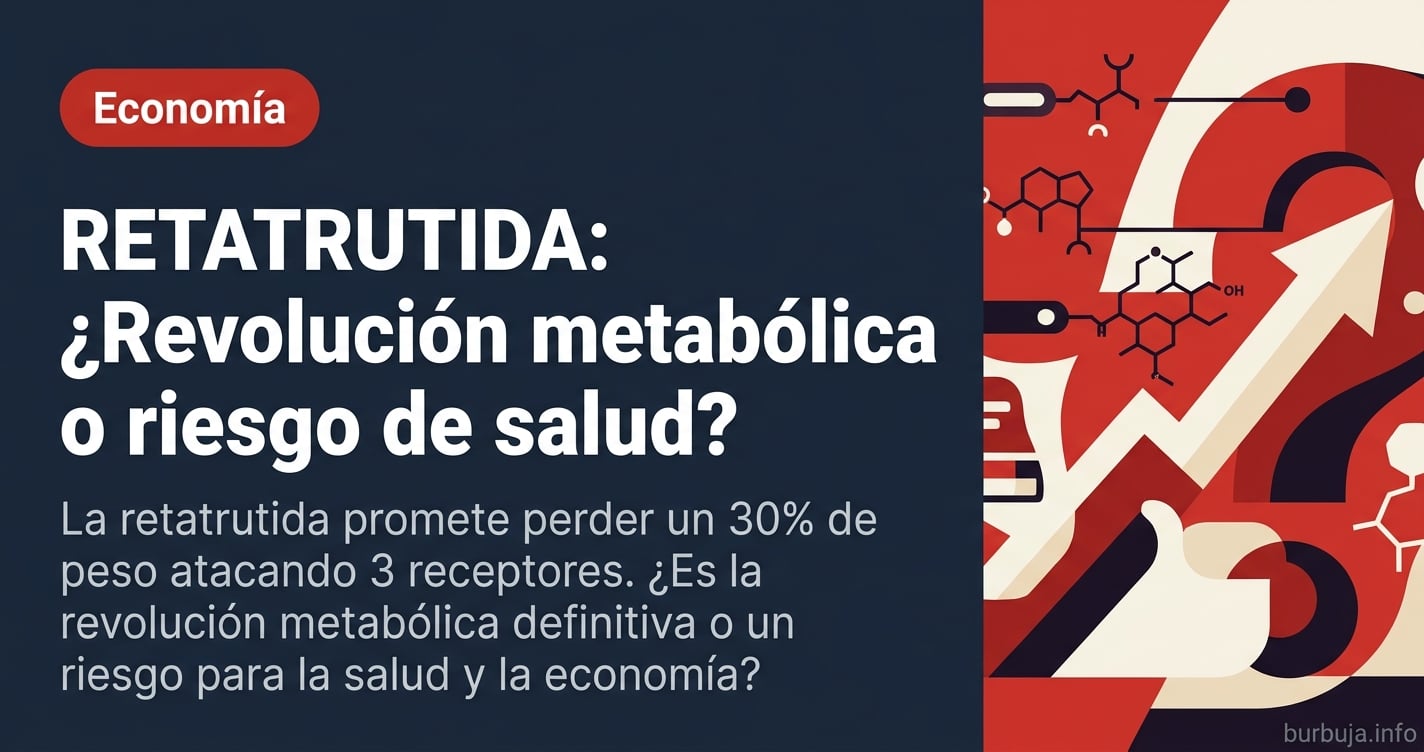La retatrutida promete pérdidas de peso del 30% atacando tres receptores hormonales. ¿Revolución médica o un riesgo hormonal 