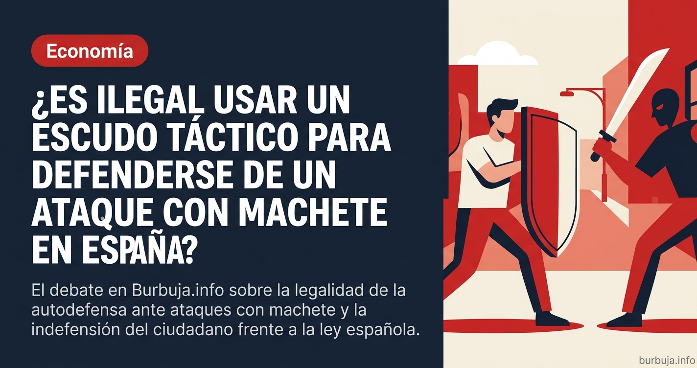 Debate en Burbuja sobre la legalidad de la autodefensa en España ante ataques con machete y la desconfianza en el sistema jud
