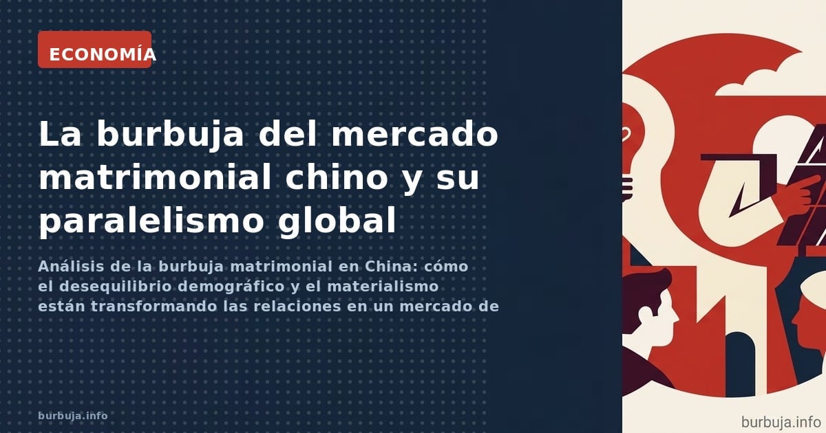 Análisis de la burbuja matrimonial en China: cómo el desequilibrio demográfico y el materialismo están transformando las rela