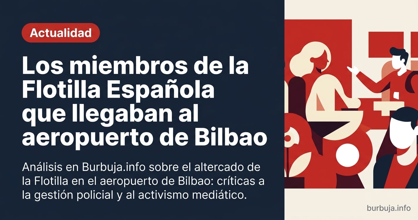 El incidente de la flotilla en el aeropuerto de Bilbao: análisis de un activismo que busca el foco mediático a costa del orde