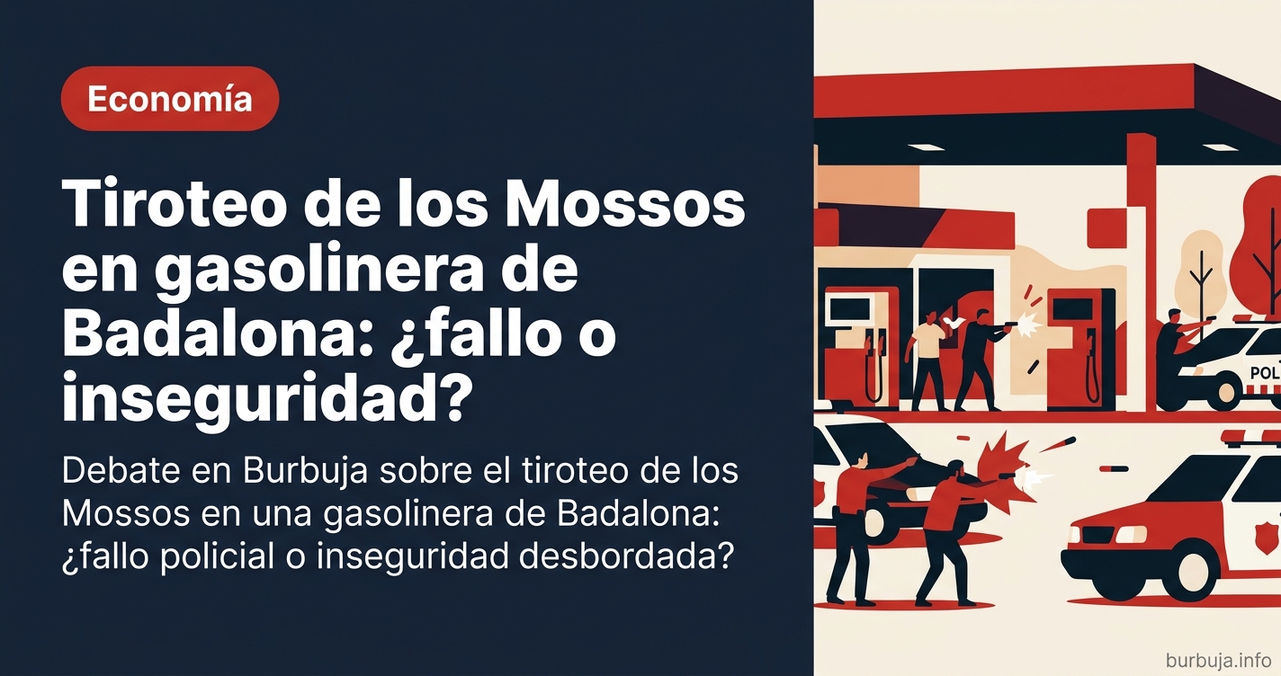 Análisis del tiroteo en una gasolinera de Badalona: los foreros diseccionan la polémica actuación de los Mossos y la inseguri