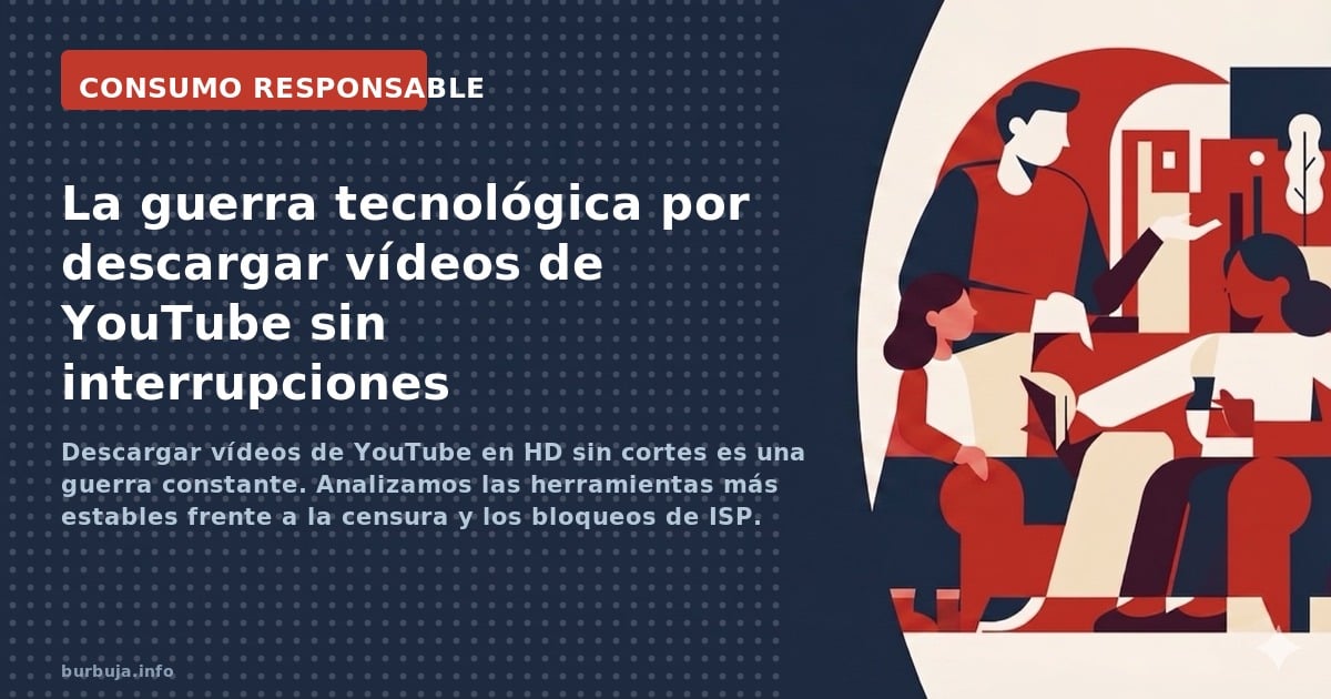 Descargar vídeos de YouTube en HD sin cortes es una guerra constante. Analizamos las herramientas más estables frente a la ce