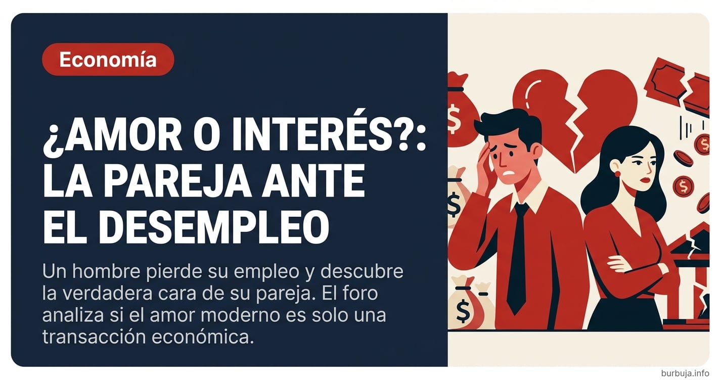 Cuando el sueldo deja de entrar, el amor sale por la ventana. Analizamos el hilo viral sobre cómo el desempleo revela la verd