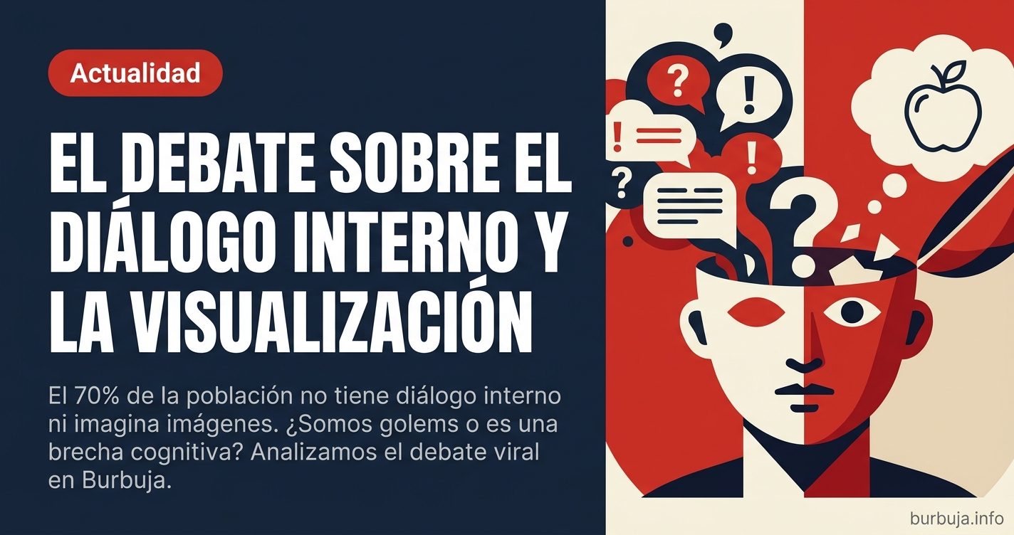 El 70% de la población no tiene diálogo interno ni imagina imágenes. ¿Somos golems o es una brecha cognitiva? Analizamos el d