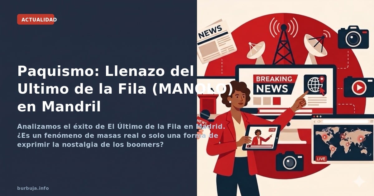 Analizamos el éxito de El Último de la Fila en Madrid. ¿Es un fenómeno de masas real o solo una forma de exprimir la nostalgi