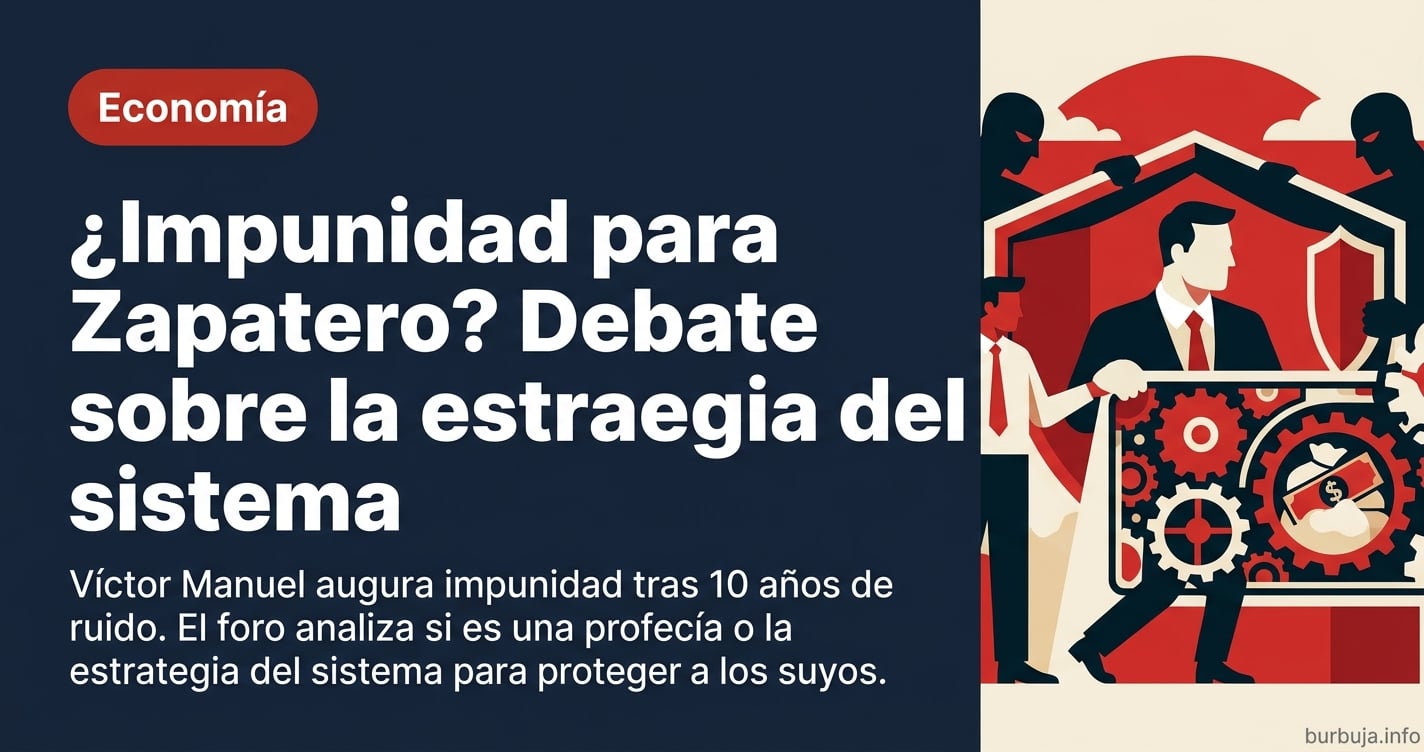 Víctor Manuel augura que el caso Zapatero quedará en nada. En el foro analizan si es una estrategia del sistema para proteger