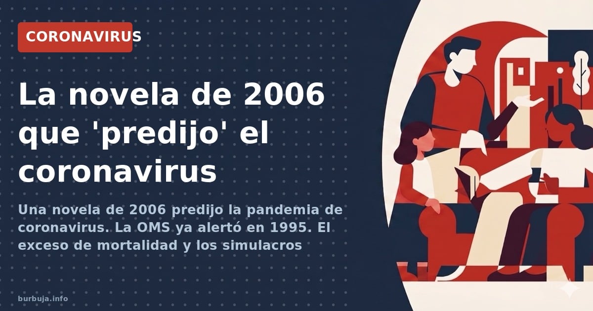 Una novela de 2006 predijo la pandemia de coronavirus. La OMS ya alertó en 1995. El exceso de mortalidad y los simulacros Eve