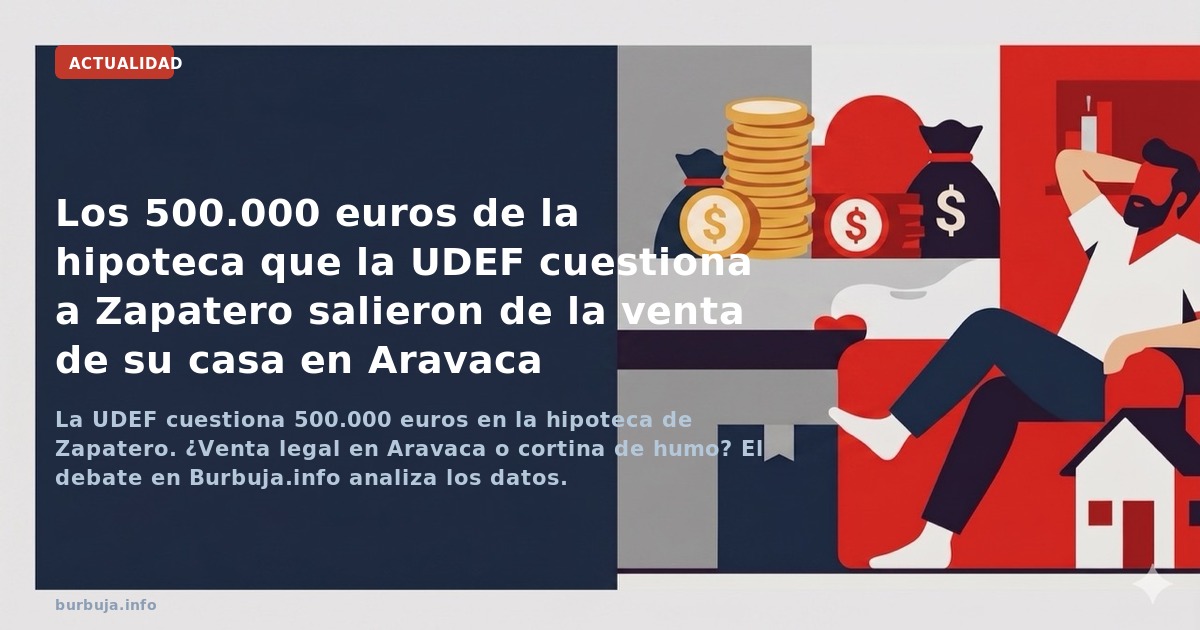 Analizamos la justificación de los 500.000 euros de la hipoteca de Zapatero: ¿Venta de casa en Aravaca o cortina de humo para