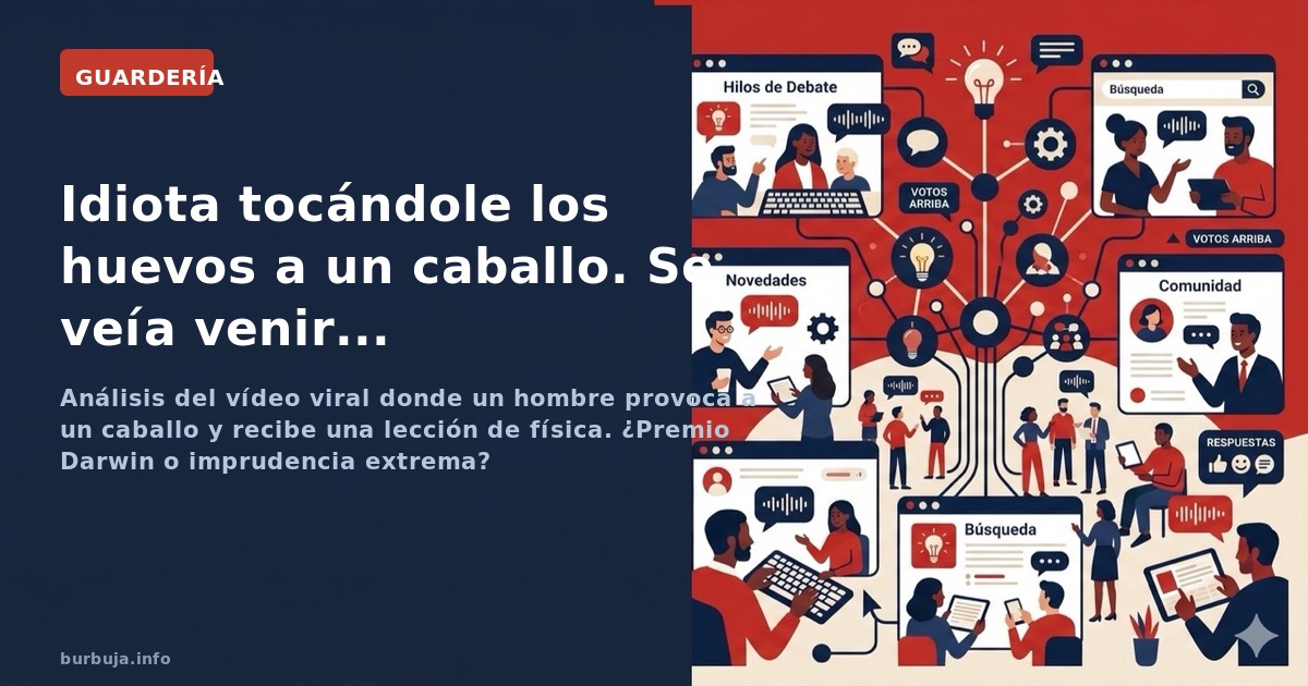 Análisis del vídeo viral donde un hombre provoca a un caballo y recibe una lección de física. ¿Premio Darwin o imprudencia ex