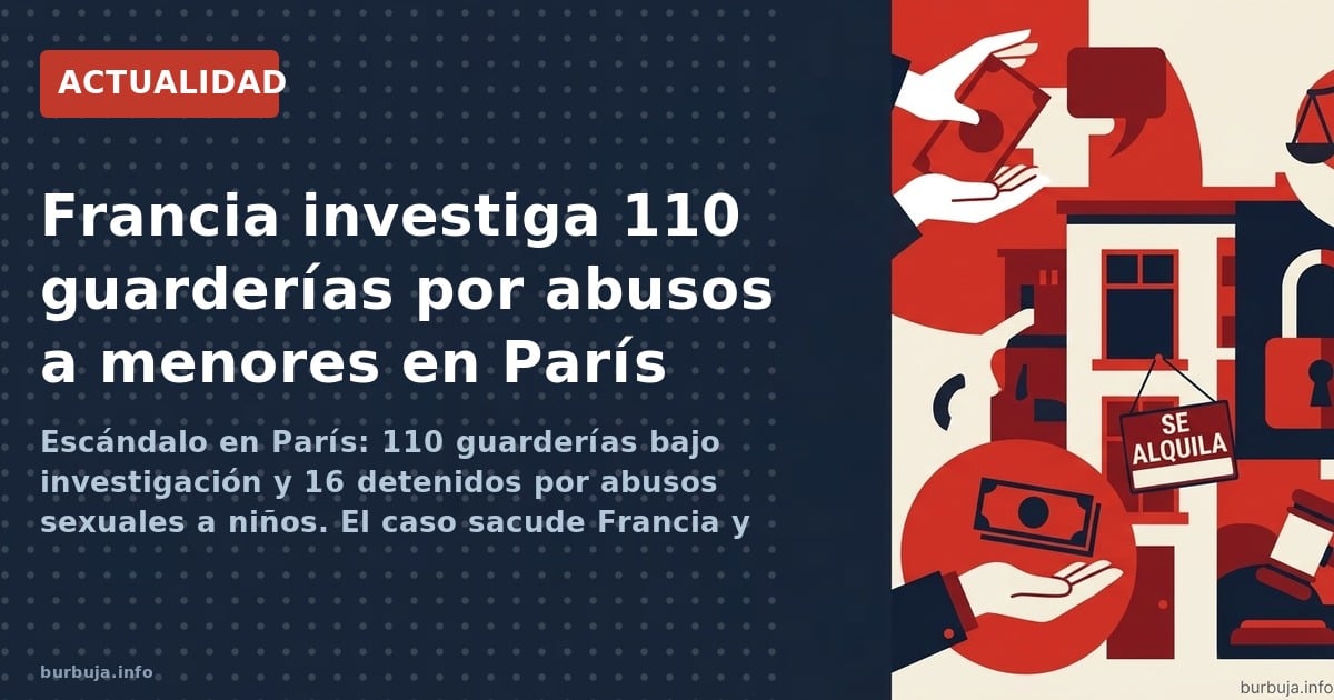 Escándalo en París: 110 guarderías bajo investigación y 16 detenidos por abusos sexuales a niños. El caso sacude Francia y re