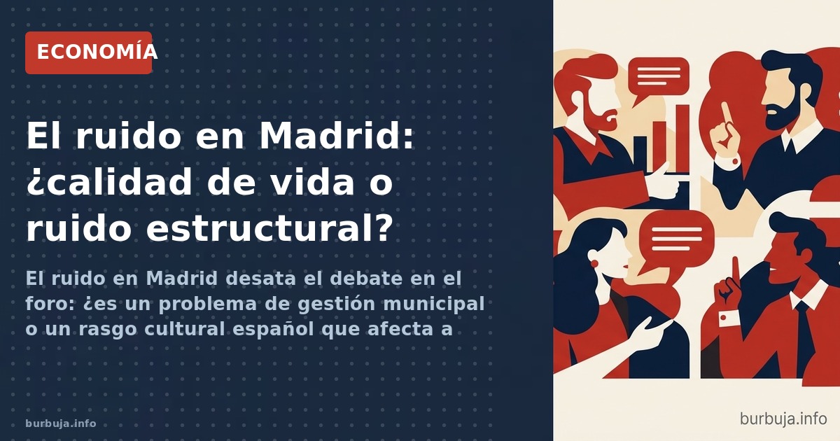 Los vecinos de Madrid denuncian el ruido de estadios y el nuevo circuito de F1. ¿Es un problema local o cultural? Análisis de