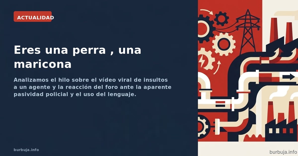 Analizamos el hilo sobre el vídeo viral de insultos a un agente y la reacción del foro ante la aparente pasividad policial y 