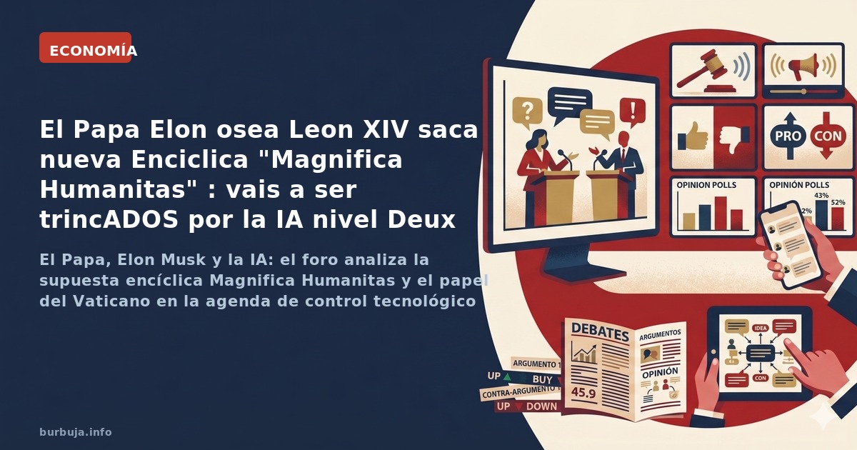 El Papa, Elon Musk y la IA: el foro analiza la supuesta encíclica Magnifica Humanitas y el papel del Vaticano en la agenda de