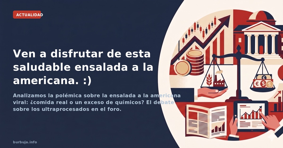 Analizamos la polémica sobre la ensalada a la americana viral: ¿comida real o un exceso de químicos? El debate sobre los ultr