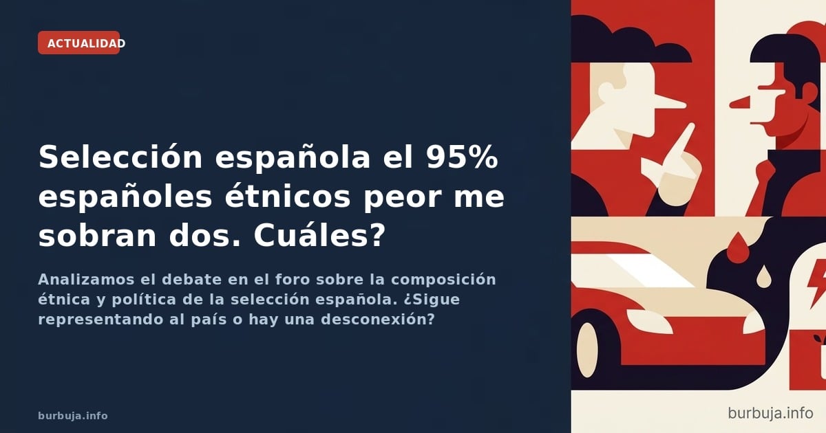 Análisis sobre la composición de la Selección Española, la falta de representación del Real Madrid y el debate sobre la ident