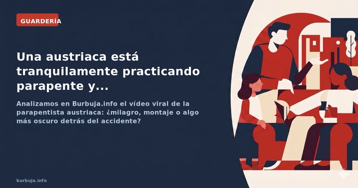 Analizamos en Burbuja.info el vídeo viral de la parapentista austriaca: ¿milagro, montaje o algo más oscuro detrás del accide