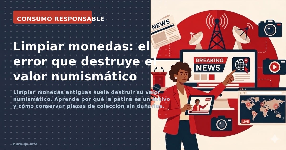 Limpiar monedas antiguas suele destruir su valor numismático. Aprende por qué la pátina es un activo y cómo conservar piezas 