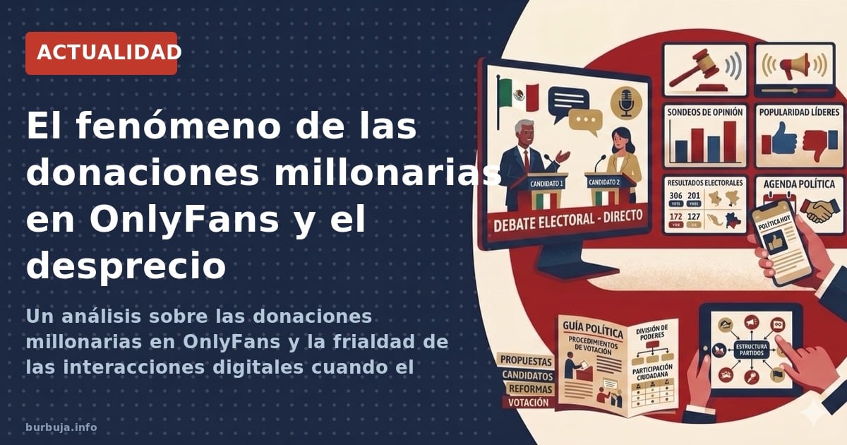 Un análisis sobre las donaciones millonarias en OnlyFans y la frialdad de las interacciones digitales cuando el dinero se con